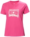 T-shirt pour femme Helly Hansen  F2F Organic Cotton T-Shirt Cascadia Pink