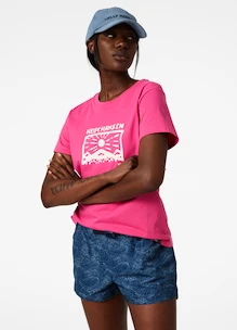 T-shirt pour femme Helly Hansen  F2F Organic Cotton T-Shirt Cascadia Pink