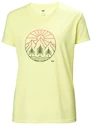 T-shirt pour femme Helly Hansen  Skog Recycled Graphic Tee Fadded Yallow XS