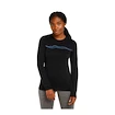 T-shirt pour femme Icebreaker Merino 200 Oasis LS Crewe Mountain Pulse Black