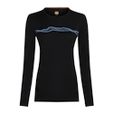 T-shirt pour femme Icebreaker Merino 200 Oasis LS Crewe Mountain Pulse Black L