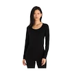 T-shirt pour femme Icebreaker Merino 200 Oasis LS Scoop Black