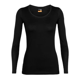 T-shirt pour femme Icebreaker Merino 200 Oasis LS Scoop Black