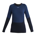 T-shirt pour femme Icebreaker Merino 200 Sonebula LS Crewe Mid Navy/Royal Navy/Snow/Cb