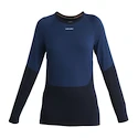 T-shirt pour femme Icebreaker Merino 200 Sonebula LS Crewe Mid Navy/Royal Navy/Snow/Cb M