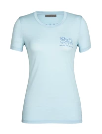 T-shirt pour femme Icebreaker Tech Lite II SS Tee Mountain Lake Haze
