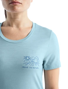 T-shirt pour femme Icebreaker  Tech Lite II SS Tee Mountain Lake Haze