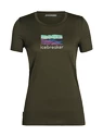 T-shirt pour femme Icebreaker  Tech Lite II SS Tee Trailhead Loden