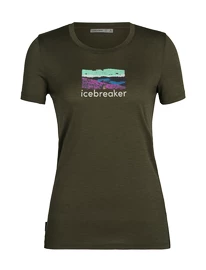 T-shirt pour femme Icebreaker Tech Lite II SS Tee Trailhead Loden