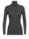 T-shirt pour femme Icebreaker  W 250 Vertex LS Half Zip Black