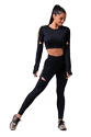 T-shirt pour femme Nebbia  Crop Top 821 black