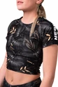 T-shirt pour femme Nebbia  Crop top Active 568 volcanic black