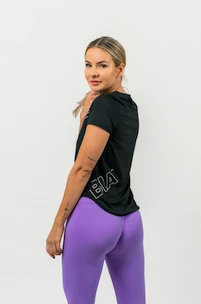 T-shirt pour femme Nebbia  FIT Activewear Functional T-shirt with Short Sleeves black