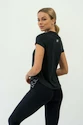 T-shirt pour femme Nebbia  FIT Activewear T-Shirt “Airy” with Reflective Logo black