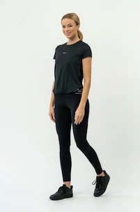 T-shirt pour femme Nebbia  FIT Activewear T-Shirt “Airy” with Reflective Logo black