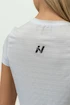 T-shirt pour femme Nebbia  FIT Activewear T-Shirt “Airy” with Reflective Logo white