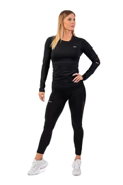 T-shirt pour femme Nebbia  Long Sleeve Smart Pocket Sporty Top 418 black