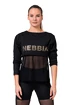 T-shirt pour femme Nebbia  Mesh T-shirt 805 black