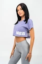 T-shirt pour femme Nebbia  Oversized Crop Top purple