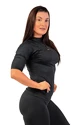 T-shirt pour femme Nebbia  Python SnakeSkin Mid Sleeve T-shirt 416 black