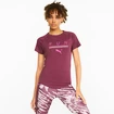 T-shirt pour femme Puma  Run 5K Logo Tee Grape Wine