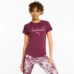 T-shirt pour femme Puma  Run 5K Logo Tee Grape Wine M