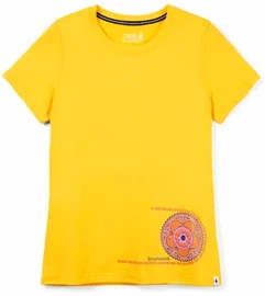T-shirt pour femme Smartwool Merino Sport 150 Crankset Short Sleeve Mango Sorbet