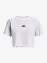 T-shirt pour femme Under Armour  BRANDED LOGO CROP SS-WH