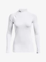 T-shirt pour femme Under Armour ColdGear Authentics Mockneck-WHT