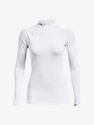 T-shirt pour femme Under Armour ColdGear Authentics Mockneck-WHT