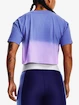 T-shirt pour femme Under Armour  DIP DYE CROP SS-BLU