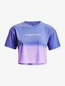 T-shirt pour femme Under Armour  DIP DYE CROP SS-BLU