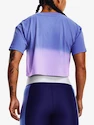 T-shirt pour femme Under Armour  DIP DYE CROP SS-BLU