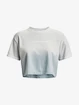 T-shirt pour femme Under Armour  DIP DYE CROP SS-GRY