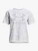 T-shirt pour femme Under Armour  LOGO AOP HEAVYWEIGHT SS-WHT