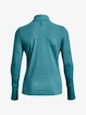 T-shirt pour femme Under Armour  Qualifier Run 2.0 1/2 Zip-BLU