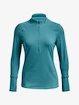 T-shirt pour femme Under Armour  Qualifier Run 2.0 1/2 Zip-BLU