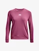 T-shirt pour femme Under Armour  Rival Terry Crew-PNK