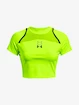 T-shirt pour femme Under Armour  Run Anywhere Crop SS-GRN