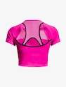 T-shirt pour femme Under Armour  Run Anywhere Crop SS-PNK