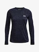 T-shirt pour femme Under Armour  Tech LS Crew Twist-NVY