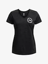 T-shirt pour femme Under Armour  Tech Twist LC Crest SSV-BLK