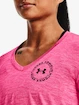 T-shirt pour femme Under Armour  Tech Twist LC Crest SSV-PNK