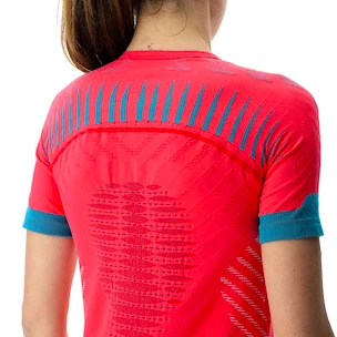 T-shirt pour femme UYN  RUNNING ULTRA1 OW SHIRT rose red