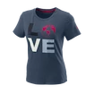 T-shirt pour femme Wilson  Love Earth Tech Tee W China Blue M