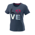 T-shirt pour femme Wilson  Love Earth Tech Tee W China Blue M