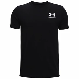 T-shirt pour garçon Under Armour Sportstyle Left Chest SS Black