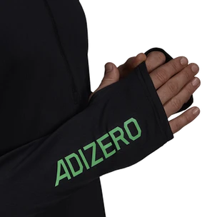 T-shirt pour homme adidas  Adizero Warm 1/2 Zip LS Black XL