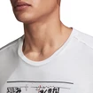 T-shirt pour homme adidas  Fast GFX white