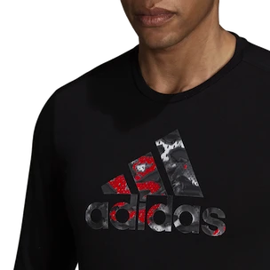 T-shirt pour homme adidas  Fast Graphic LS Tee Black S